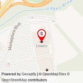 Lowe's on Marketplace Boulevard, Hamilton Township New Jersey - location map