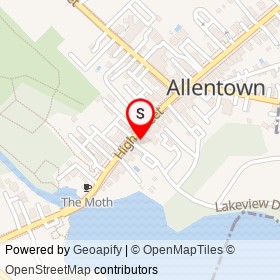 Heavenly Havens on Lakeview Drive, Allentown New Jersey - location map