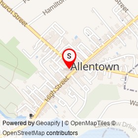 Allentown Family Pharmacy on Church Street, Allentown New Jersey - location map
