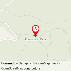 Thompson Park on ,  New Jersey - location map