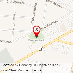 Dawes Park on , Hightstown New Jersey - location map
