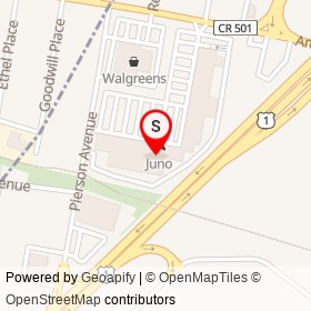 Rolling Wasabi Poke & Sushi on US 1,  New Jersey - location map