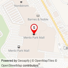 Menlo Park Mall on Parsonage Road,  New Jersey - location map