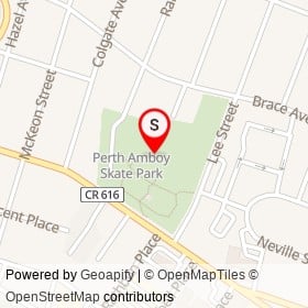 Washington Park on , Perth Amboy New Jersey - location map
