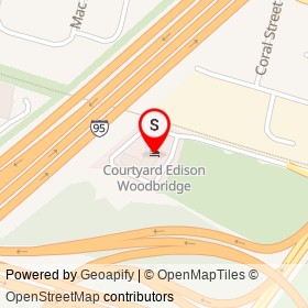 Courtyard Edison Woodbridge on Woodbridge Avenue,  New Jersey - location map