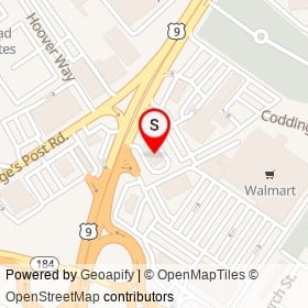 McDonald's on US 9, Woodbridge New Jersey - location map
