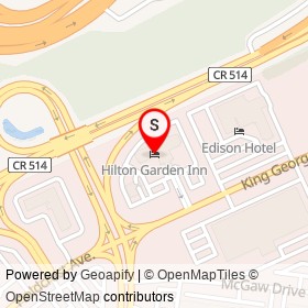Hilton Garden Inn on Raritan Center Parkway,  New Jersey - location map