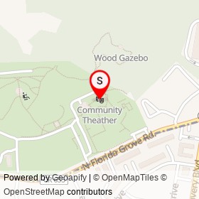 Community Theather on North Florida Grove Road, Woodbridge New Jersey - location map