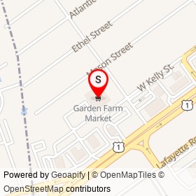 Garden Farm Market on West Kelly Street,  New Jersey - location map