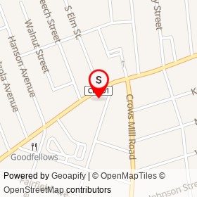 Rosevelt's Deli on King George's Post Road, Woodbridge New Jersey - location map