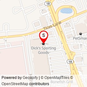 Dick's Sporting Goods on Tices Lane, East Brunswick Township New Jersey - location map