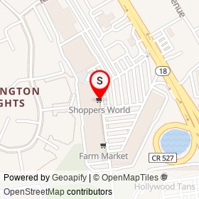 Shoppers World on Rennee Road, East Brunswick Township New Jersey - location map