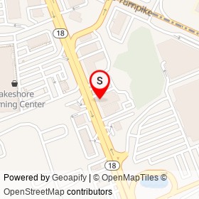 Motorcycle Center on State Route 18 North, East Brunswick Township New Jersey - location map