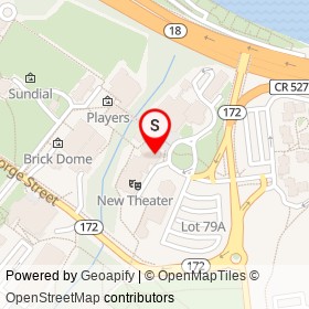 Levin Theater on George Street, New Brunswick New Jersey - location map
