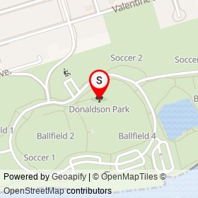 Donaldson Park on , Highland Park New Jersey - location map