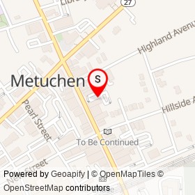 No Name Provided on Main Street, Metuchen New Jersey - location map