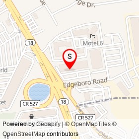 Michelangelo's Pizza and Restaurant on Edgeboro Road, East Brunswick Township New Jersey - location map