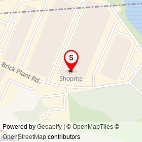 Shoprite on Brick Plant Road, South River New Jersey - location map