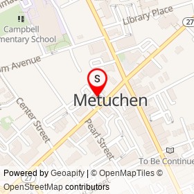 Friendly's on Middlesex Avenue, Metuchen New Jersey - location map
