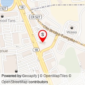 Mavis Discount Tire on State Route 18 North, East Brunswick Township New Jersey - location map