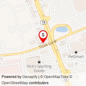 Mattress Firm on Tices Lane, East Brunswick Township New Jersey - location map