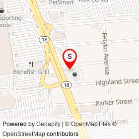 Christy's Florist on State Route 18 North, East Brunswick Township New Jersey - location map