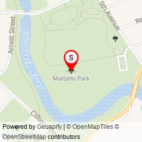 Mattano Park on , Elizabeth New Jersey - location map