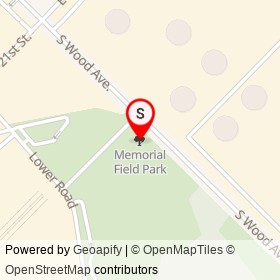 Memorial Field Park on , Linden New Jersey - location map