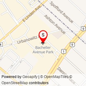 Bacheller Avenue Park on , Linden New Jersey - location map