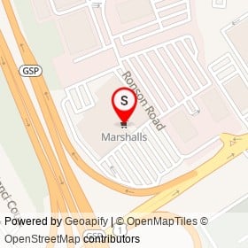 Marshalls on Ronson Road, Woodbridge New Jersey - location map