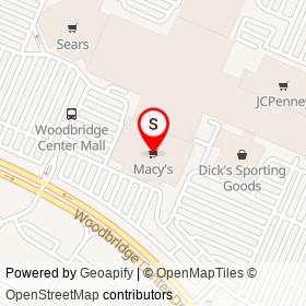 Macy's on Woodbridge Center Drive, Woodbridge New Jersey - location map