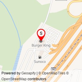 Burger King on Thomas Edison Service Area, Woodbridge New Jersey - location map
