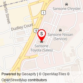 Sansone Toyota (Sales) on US 1;US 9,  New Jersey - location map
