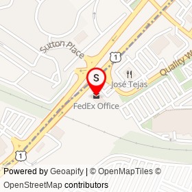 FedEx Office on Quality Way, Woodbridge New Jersey - location map