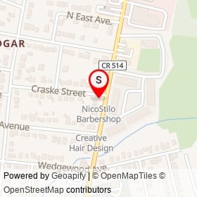 NicoStilo Barbershop on Rahway Avenue, Woodbridge New Jersey - location map