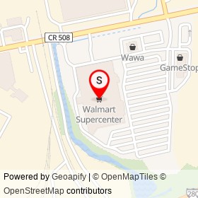 Walmart Supercenter on Harrison Avenue, Kearny New Jersey - location map