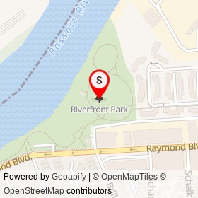 Riverfront Park on , Newark New Jersey - location map