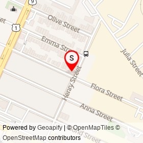 901 Club on Flora Street, Elizabeth New Jersey - location map