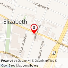 Elizabeth Police Headquarters on East Jersey Street, Elizabeth New Jersey - location map