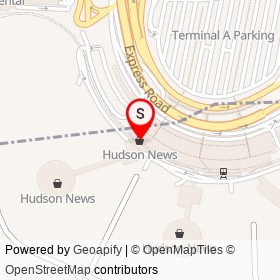 Hudson News on South Service Road, Newark New Jersey - location map