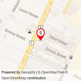Fuel One on Emma Street, Elizabeth New Jersey - location map