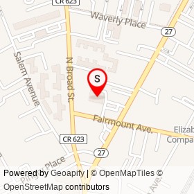 Walgreens on Fairmount Avenue, Elizabeth New Jersey - location map