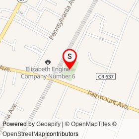 Fairmount Park on , Elizabeth New Jersey - location map