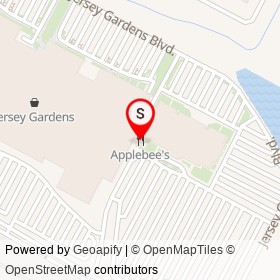 Applebee's on Jersey Gardens Boulevard, Elizabeth New Jersey - location map