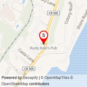 Rusty Kale's Pub on River Road, Fort Lee New Jersey - location map