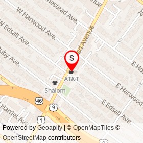 AT&T on Broad Avenue, Palisades Park New Jersey - location map
