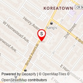Cap Udon on Broad Avenue, Palisades Park New Jersey - location map