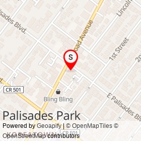 Oritani Bank on East Palisades Boulevard, Palisades Park New Jersey - location map