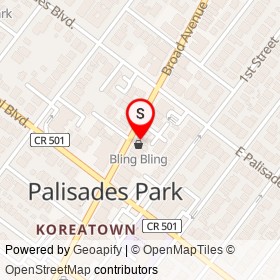 Gold Medal on Broad Avenue, Palisades Park New Jersey - location map
