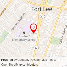 7-Eleven on Lemoine Avenue, Fort Lee New Jersey - location map